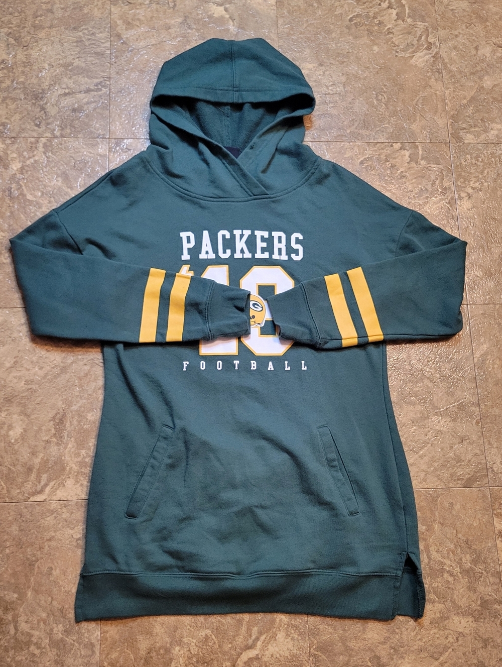 Green Bay Packers Hoodie Womens XL Green Long Sleeve Pullover Team Apparel
